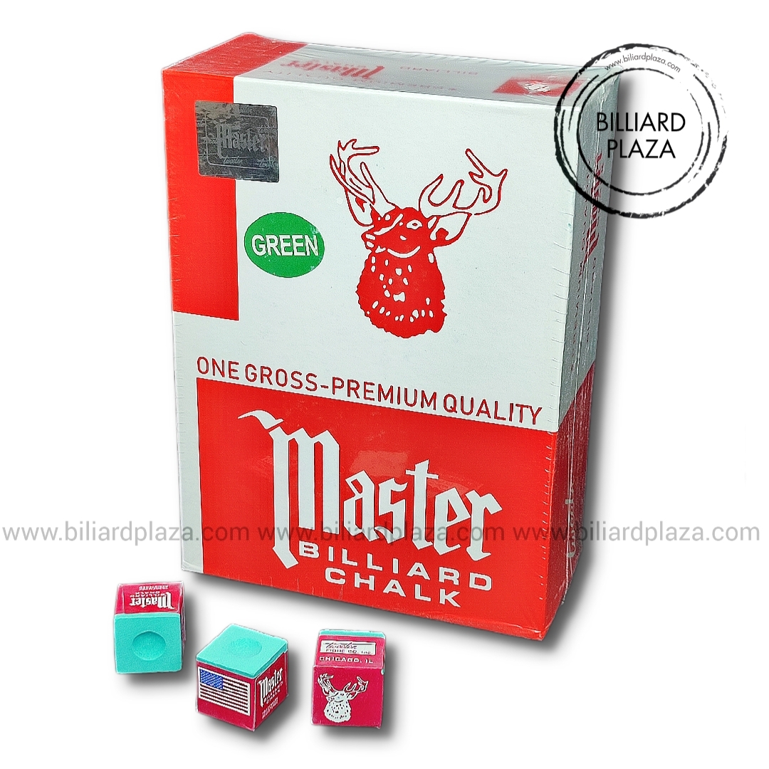 گچ بیلیارد مستر باشگاهی روغنی سبز گرید 8A پک 144 تایی