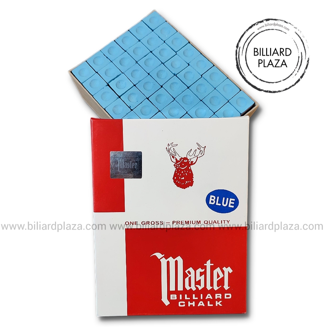 گچ بیلیارد مستر (master) باشگاهی آبی مدل 4A بسته 144 تایی