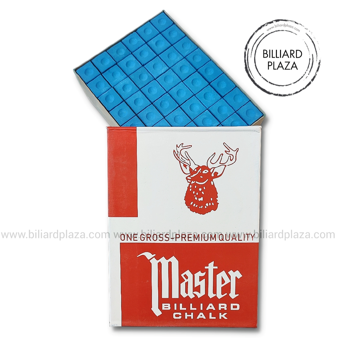 گچ بیلیارد مستر (master) باشگاهی آبی مدل 1A بسته 144 تایی