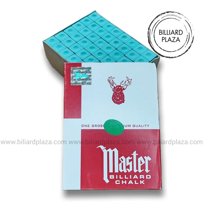 گچ بیلیارد مستر باشگاهی گرید A سبز پک 144 تایی (Master)