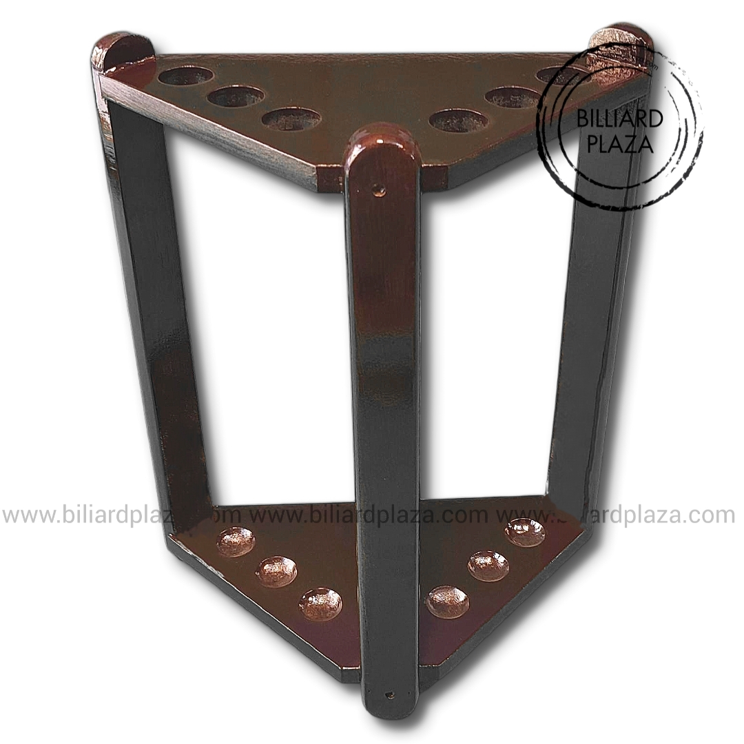 استند جاچوبی بیلیارد مثلثی قهوه ای